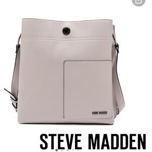 STEVE MADDEN-BLOUISA VEGAN PEBBLED LEATHER TOTE